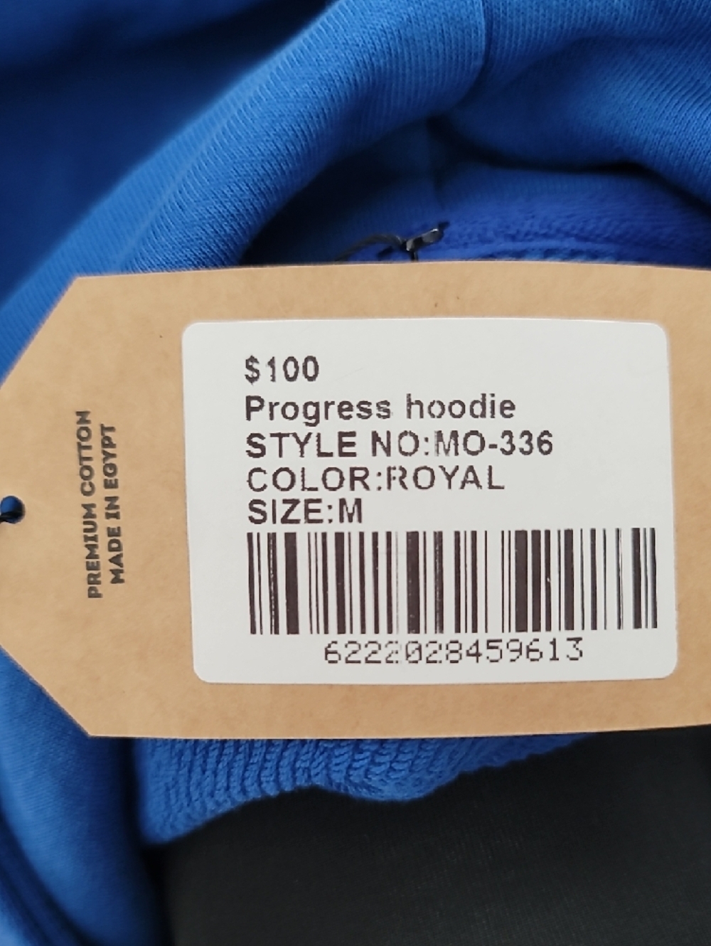 NWT Motion Studios Royal Blue Progress Hoodie - Picture 7 of 11
